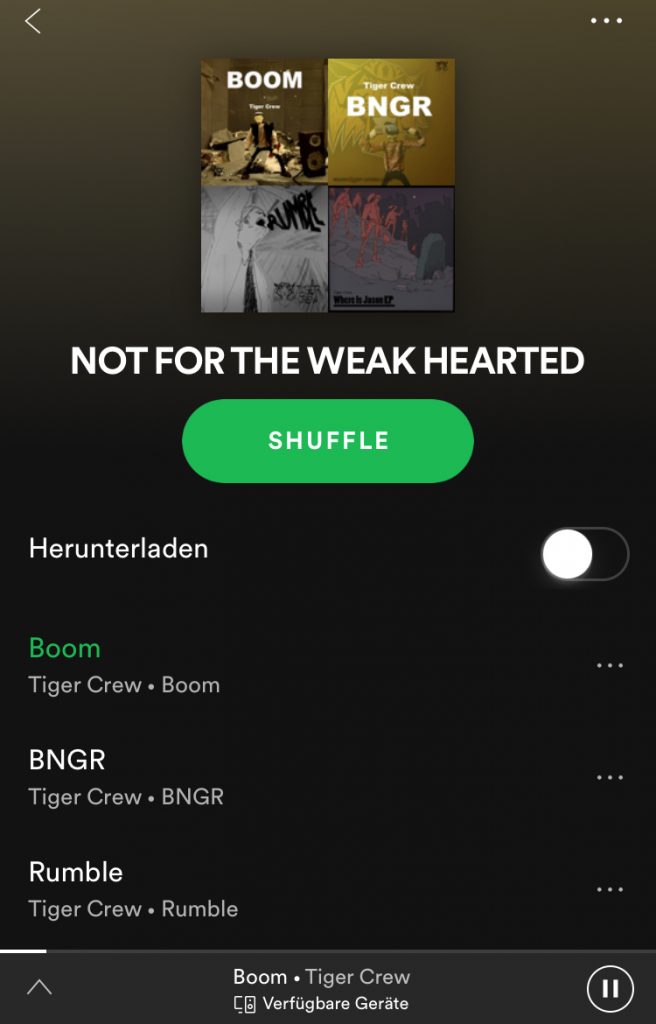 Tiger Crew Spotify